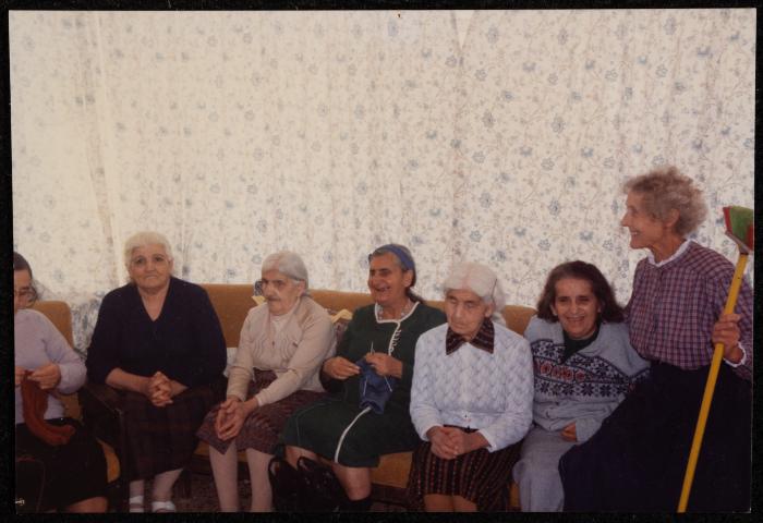 A Group of Blind Women with a Volunteer, House of Hope Association, the 1990s 