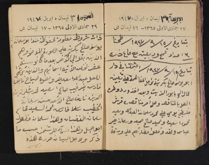 The Diaries of Fandi Mhanna, Buqei'a- Upper Galilee, 1946-1947