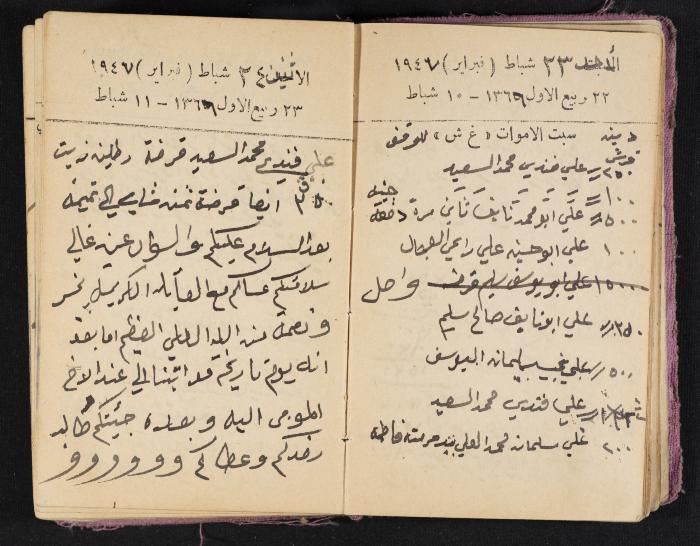 The Diaries of Fandi Mhanna, Buqei'a- Upper Galilee, 1946-1947