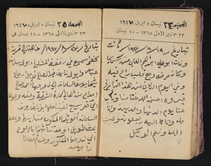 The Diaries of Fandi Mhanna, Buqei'a- Upper Galilee, 1946-1947
