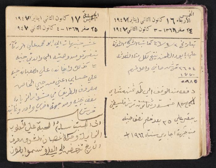 The Diaries of Fandi Mhanna, Buqei'a- Upper Galilee, 1946-1947