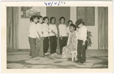 إحدى مناسبات مدرسة بنات بيرزيت الإعدادية، 21 آذار 1973