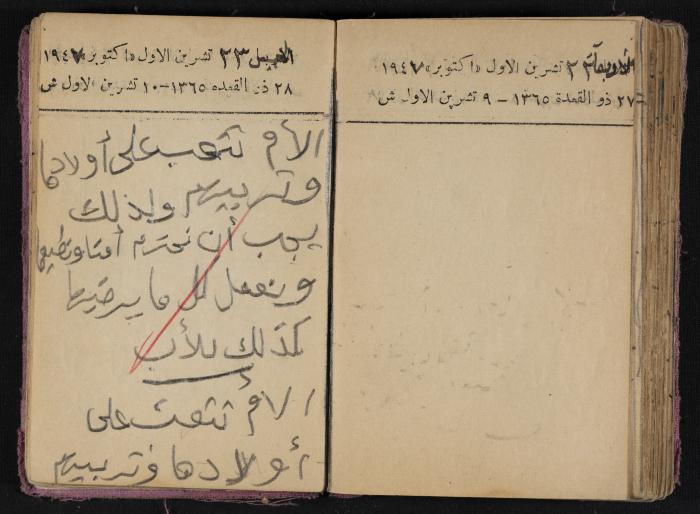 The Diaries of Fandi Mhanna, Buqei'a- Upper Galilee, 1946-1947