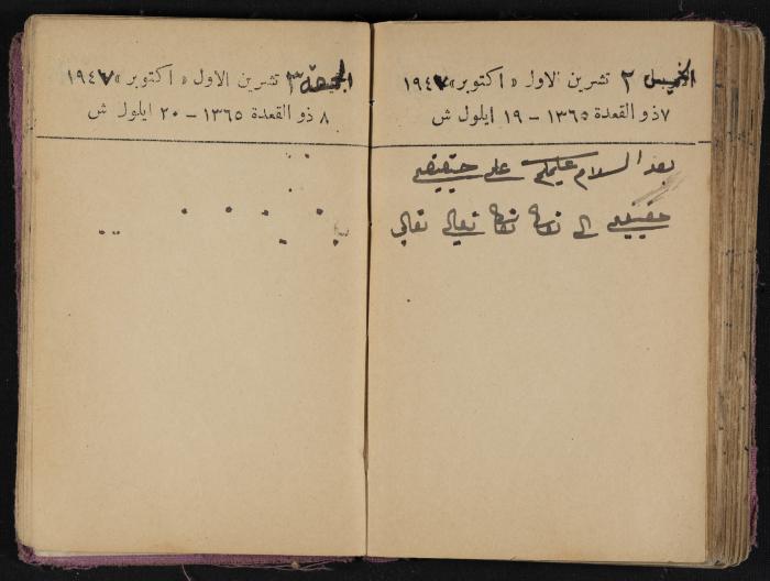 The Diaries of Fandi Mhanna, Buqei'a- Upper Galilee, 1946-1947