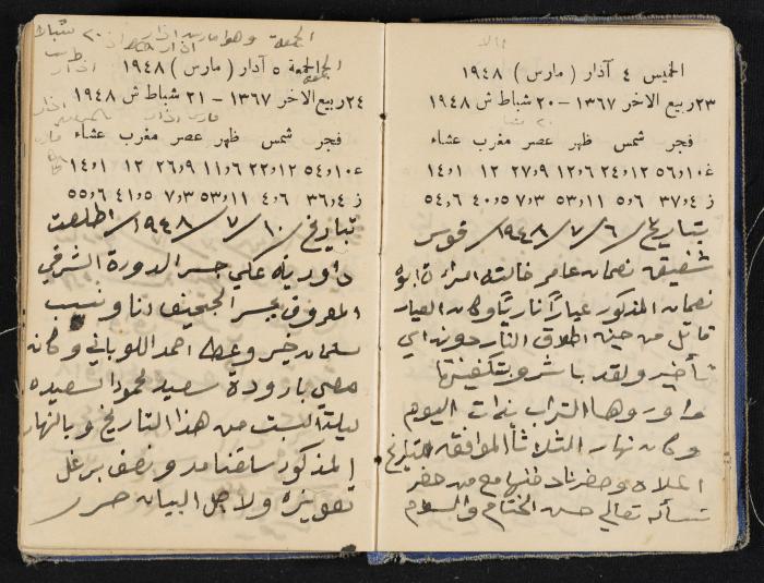 The Diaries of Fandi Mhanna, Buqei'a- Upper Galilee, 1948-1950