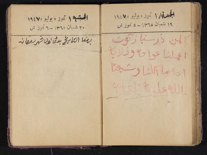 The Diaries of Fandi Mhanna, Buqei'a- Upper Galilee, 1946-1947