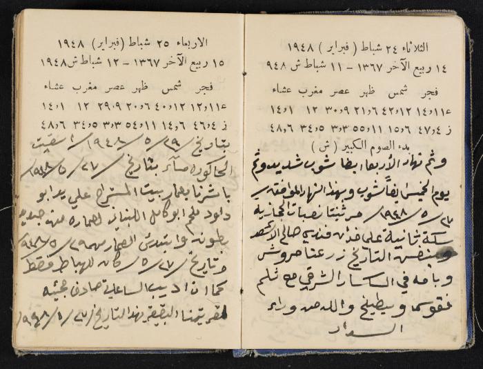 The Diaries of Fandi Mhanna, Buqei'a- Upper Galilee, 1948-1950