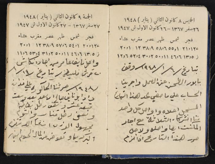 The Diaries of Fandi Mhanna, Buqei'a- Upper Galilee, 1948-1950