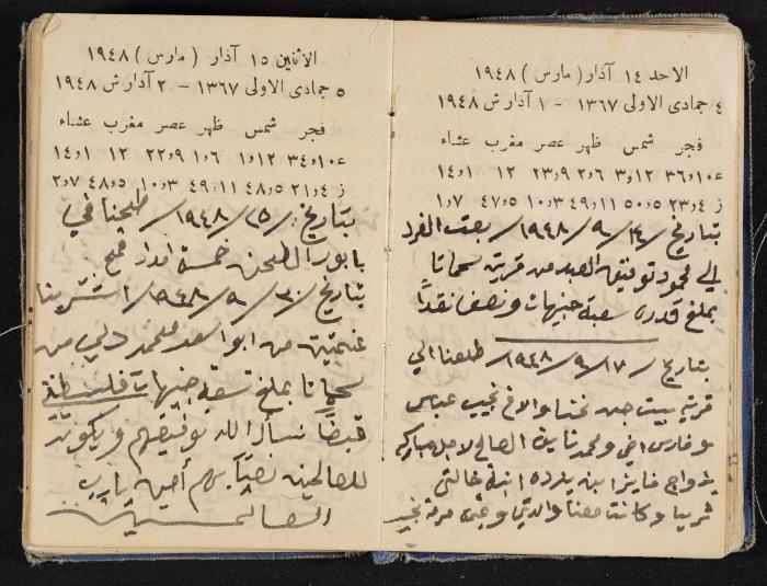 The Diaries of Fandi Mhanna, Buqei'a- Upper Galilee, 1948-1950