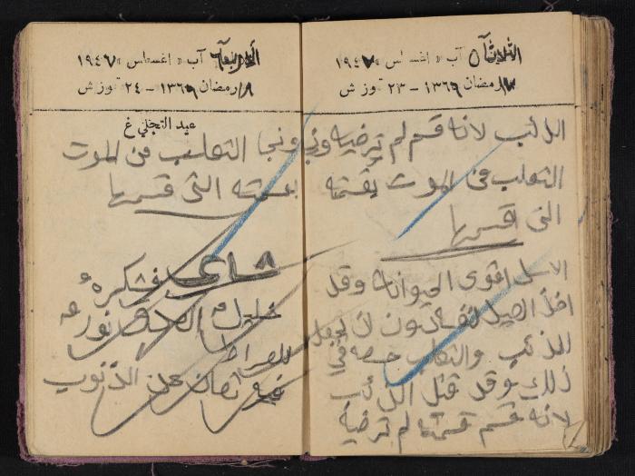 The Diaries of Fandi Mhanna, Buqei'a- Upper Galilee, 1946-1947