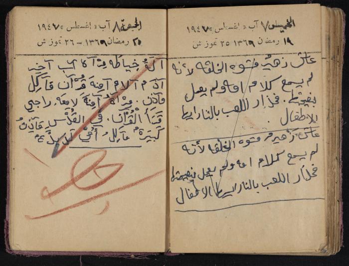 The Diaries of Fandi Mhanna, Buqei'a- Upper Galilee, 1946-1947