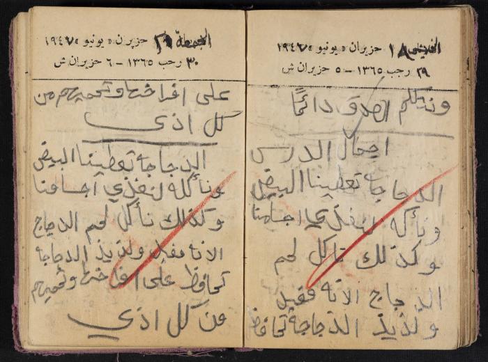 The Diaries of Fandi Mhanna, Buqei'a- Upper Galilee, 1946-1947