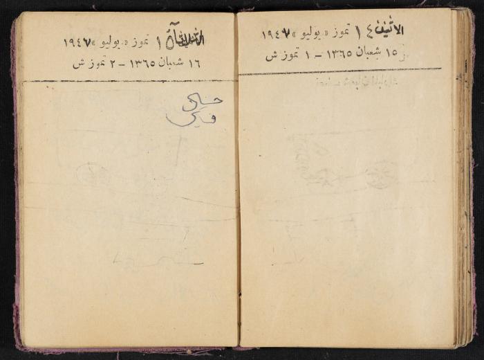 The Diaries of Fandi Mhanna, Buqei'a- Upper Galilee, 1946-1947