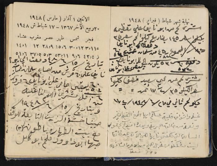 The Diaries of Fandi Mhanna, Buqei'a- Upper Galilee, 1948-1950