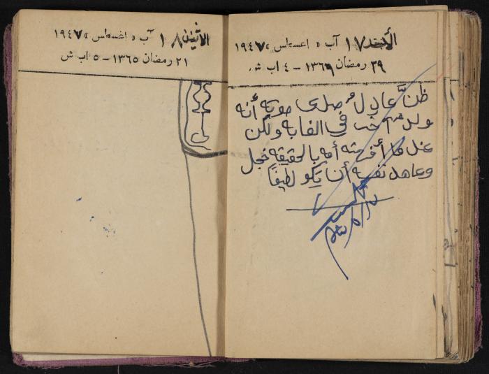The Diaries of Fandi Mhanna, Buqei'a- Upper Galilee, 1946-1947