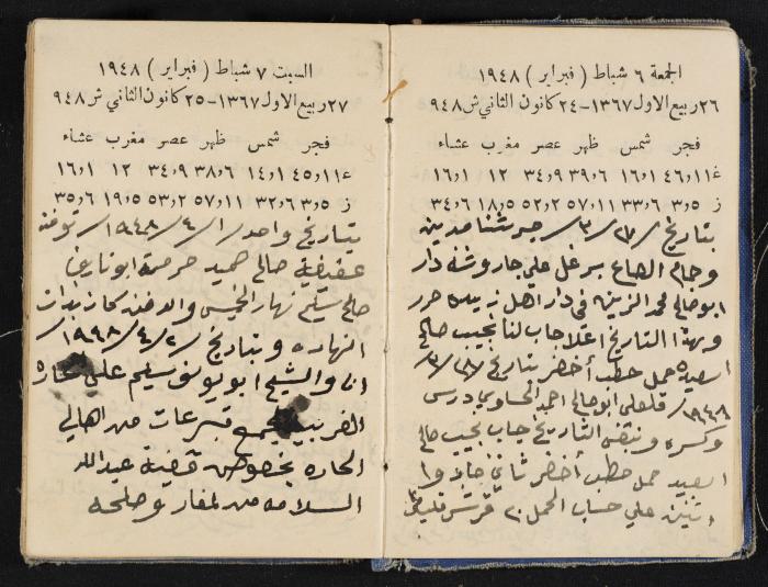 The Diaries of Fandi Mhanna, Buqei'a- Upper Galilee, 1948-1950