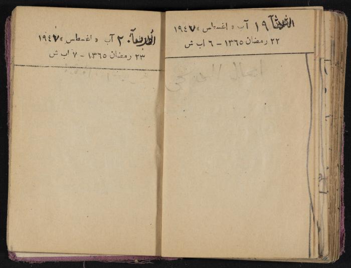 The Diaries of Fandi Mhanna, Buqei'a- Upper Galilee, 1946-1947