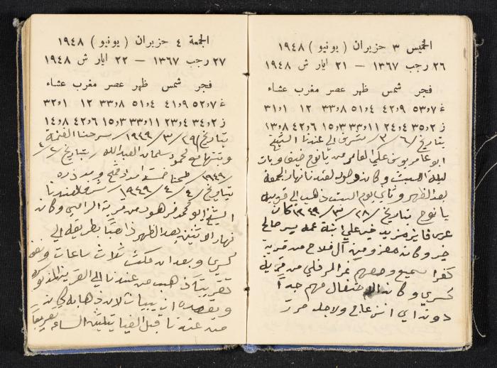 The Diaries of Fandi Mhanna, Buqei'a- Upper Galilee, 1948-1950