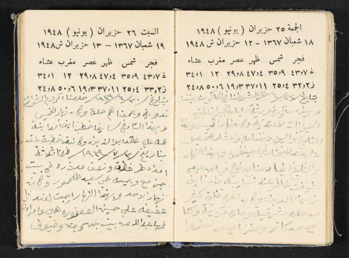 The Diaries of Fandi Mhanna, Buqei'a- Upper Galilee, 1948-1950