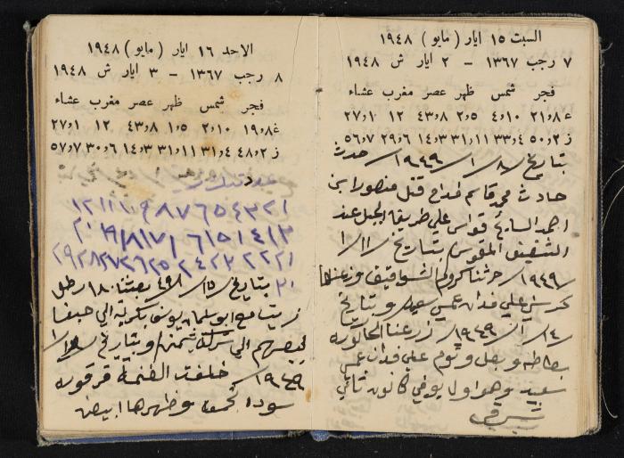 The Diaries of Fandi Mhanna, Buqei'a- Upper Galilee, 1948-1950