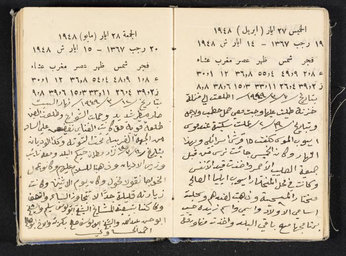 The Diaries of Fandi Mhanna, Buqei'a- Upper Galilee, 1948-1950