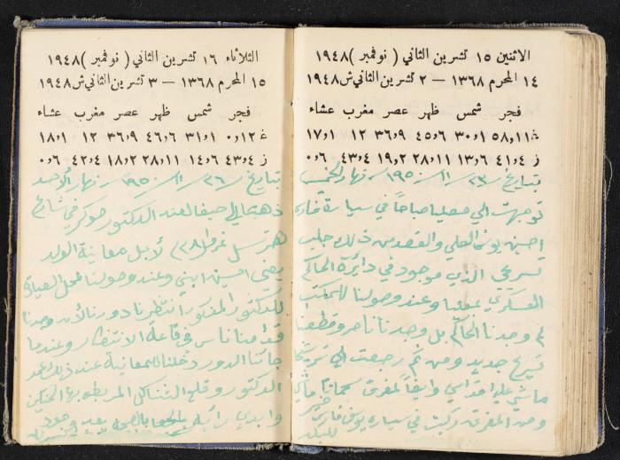 The Diaries of Fandi Mhanna, Buqei'a- Upper Galilee, 1948-1950