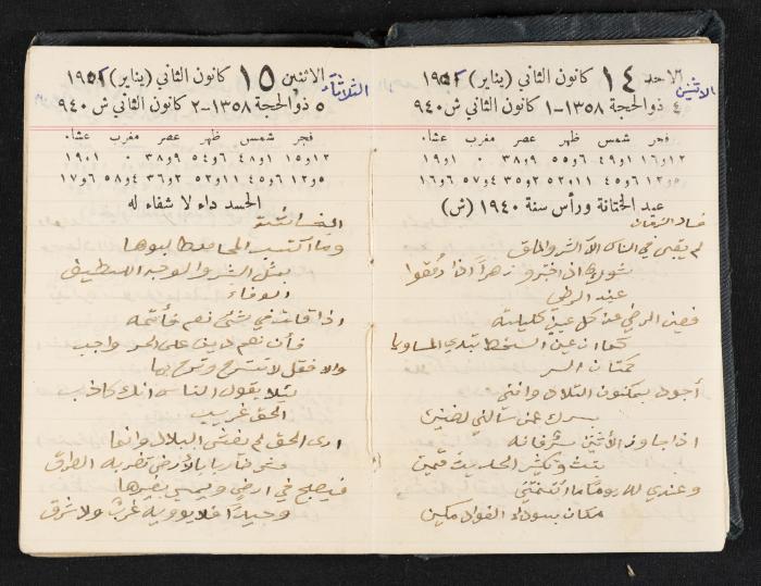 The Diaries of Fandi Mhanna, Buqei'a- Upper Galilee, 1951-1952