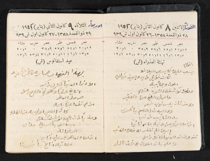 The Diaries of Fandi Mhanna, Buqei'a- Upper Galilee, 1951-1952