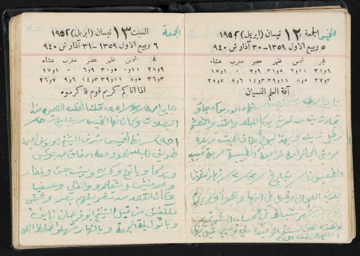 The Diaries of Fandi Mhanna, Buqei'a- Upper Galilee, 1951-1952