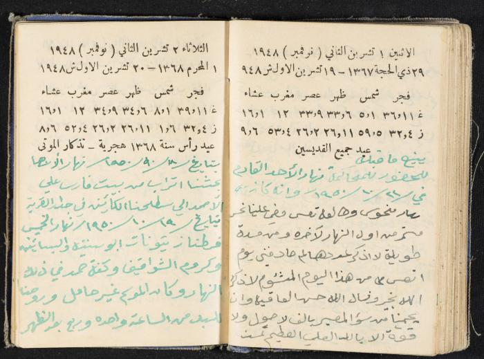 The Diaries of Fandi Mhanna, Buqei'a- Upper Galilee, 1948-1950