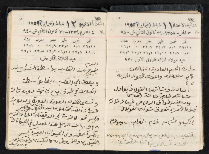 The Diaries of Fandi Mhanna, Buqei'a- Upper Galilee, 1951-1952