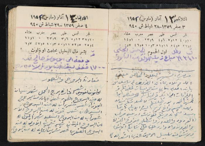 The Diaries of Fandi Mhanna, Buqei'a- Upper Galilee, 1951-1952