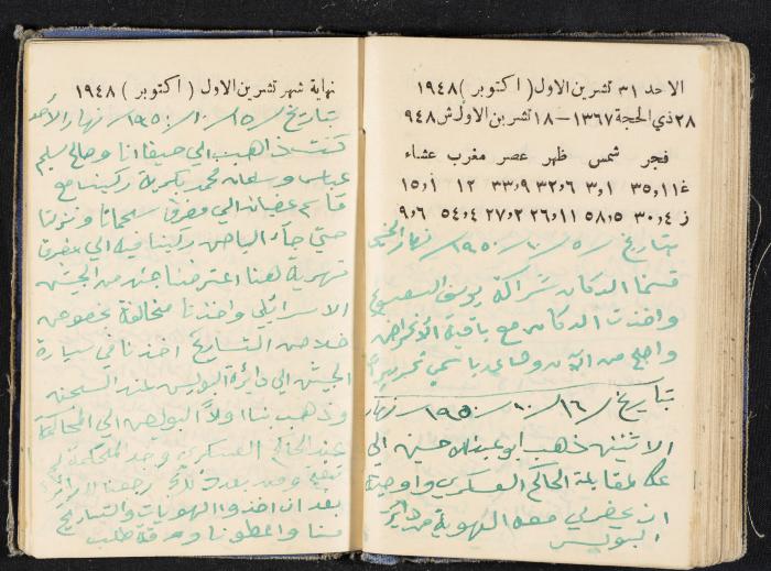 The Diaries of Fandi Mhanna, Buqei'a- Upper Galilee, 1948-1950