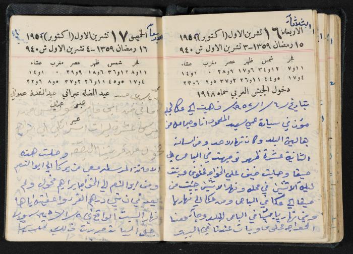 The Diaries of Fandi Mhanna, Buqei'a- Upper Galilee, 1951-1952