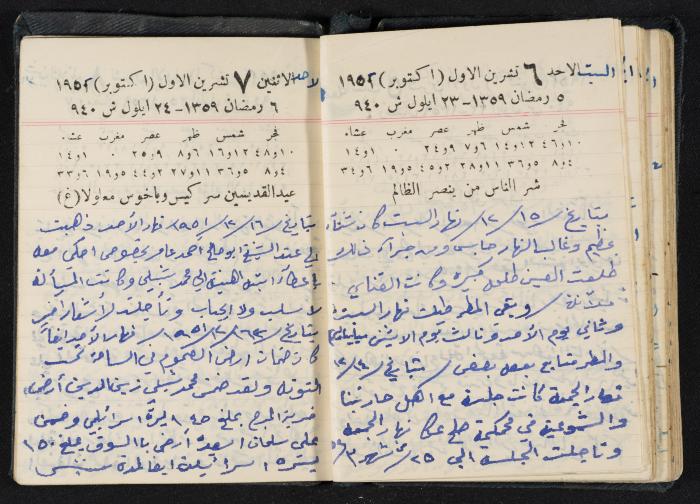 The Diaries of Fandi Mhanna, Buqei'a- Upper Galilee, 1951-1952