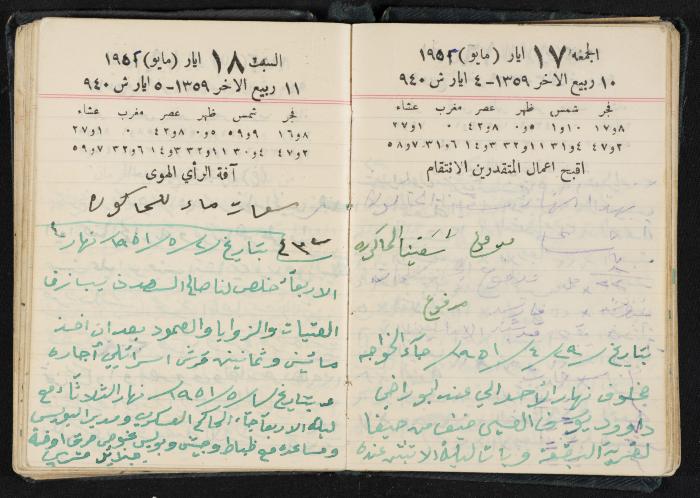 The Diaries of Fandi Mhanna, Buqei'a- Upper Galilee, 1951-1952