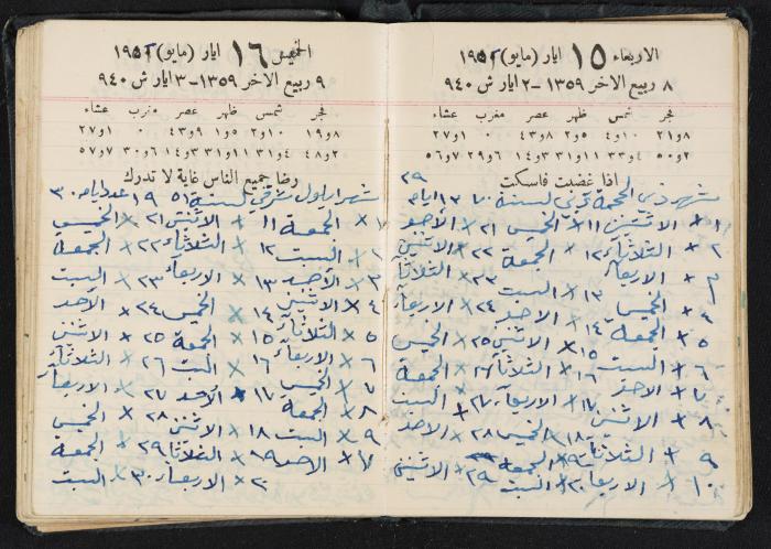 The Diaries of Fandi Mhanna, Buqei'a- Upper Galilee, 1951-1952