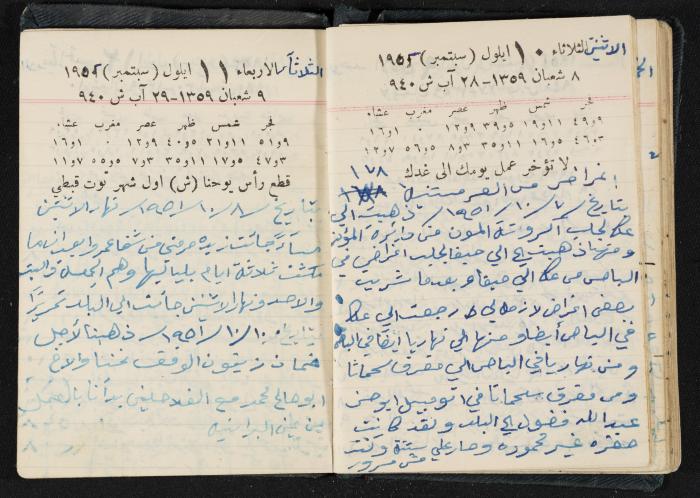 The Diaries of Fandi Mhanna, Buqei'a- Upper Galilee, 1951-1952