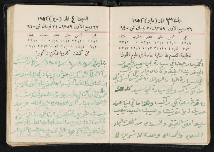 The Diaries of Fandi Mhanna, Buqei'a- Upper Galilee, 1951-1952