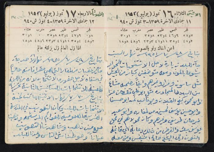 The Diaries of Fandi Mhanna, Buqei'a- Upper Galilee, 1951-1952