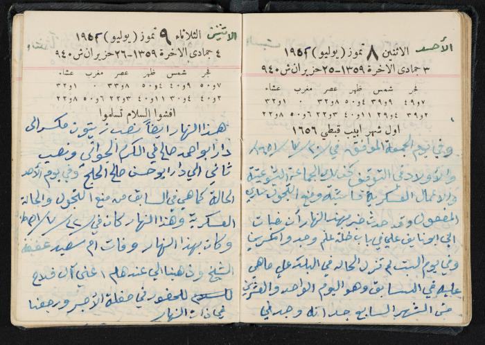 The Diaries of Fandi Mhanna, Buqei'a- Upper Galilee, 1951-1952