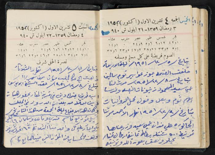 The Diaries of Fandi Mhanna, Buqei'a- Upper Galilee, 1951-1952