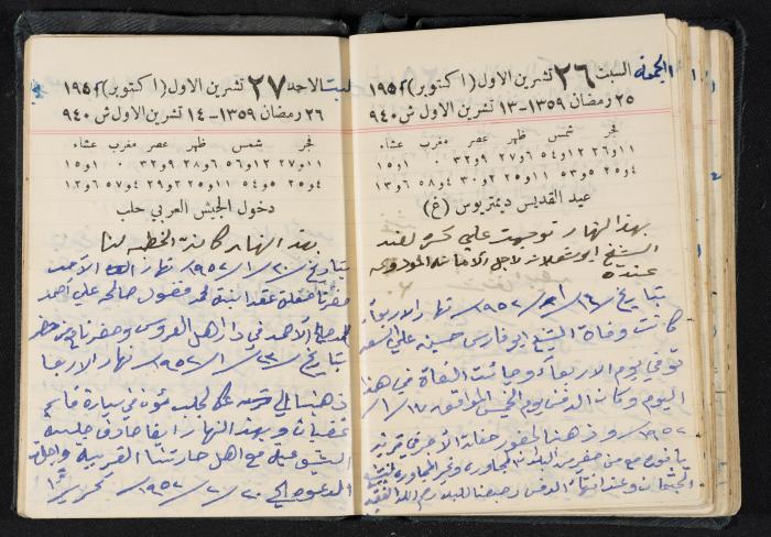 The Diaries of Fandi Mhanna, Buqei'a- Upper Galilee, 1951-1952