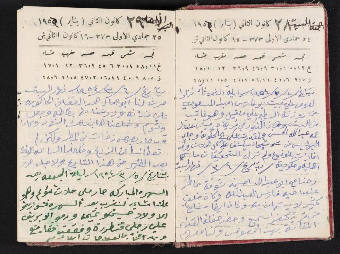The Diaries of Fandi Mhanna, Buqei'a- Upper Galilee, 1954-1955