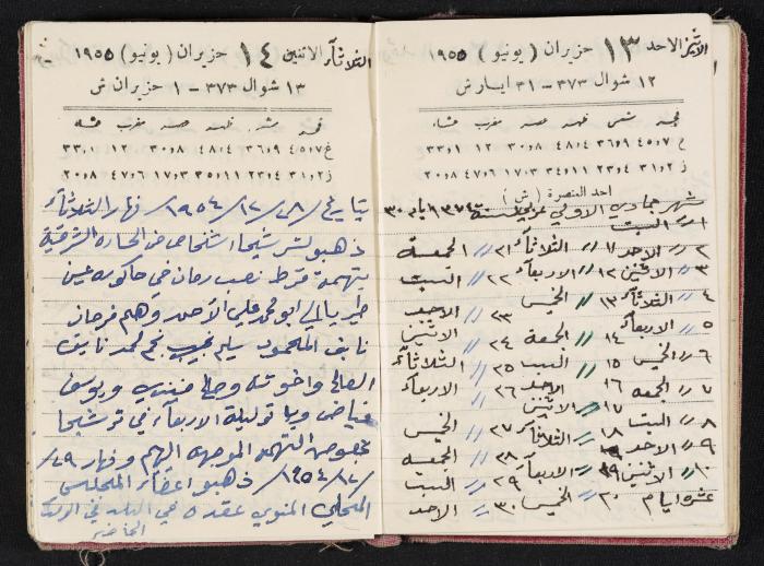 The Diaries of Fandi Mhanna, Buqei'a- Upper Galilee, 1954-1955