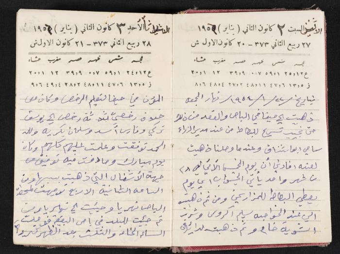 The Diaries of Fandi Mhanna, Buqei'a- Upper Galilee, 1954-1955