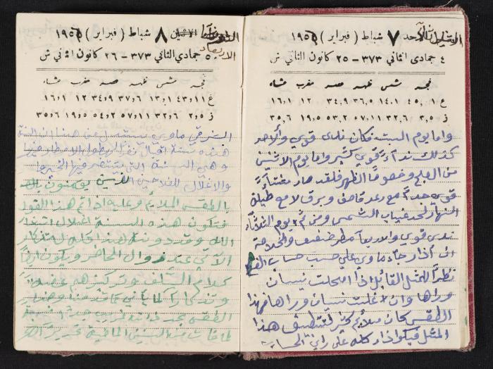 The Diaries of Fandi Mhanna, Buqei'a- Upper Galilee, 1954-1955