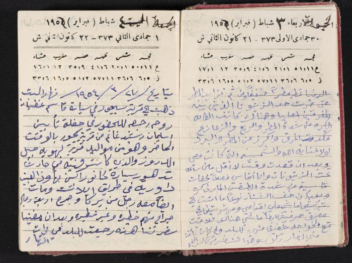 The Diaries of Fandi Mhanna, Buqei'a- Upper Galilee, 1954-1955