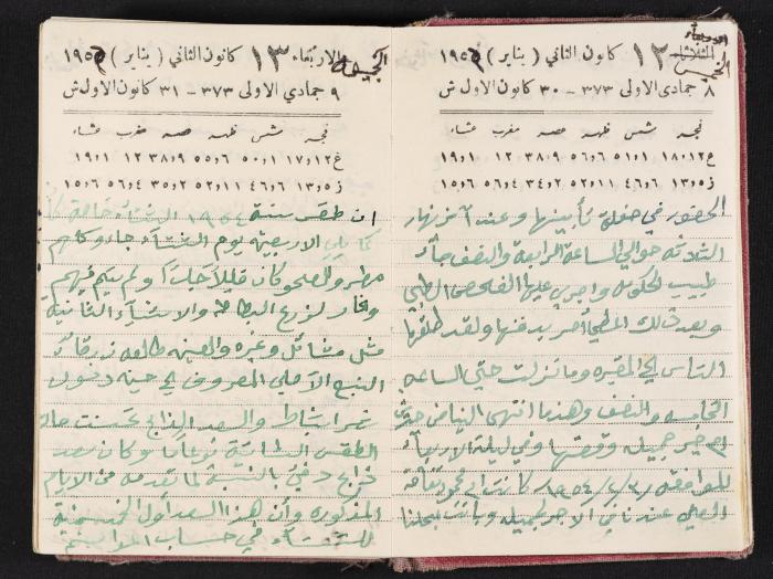 The Diaries of Fandi Mhanna, Buqei'a- Upper Galilee, 1954-1955