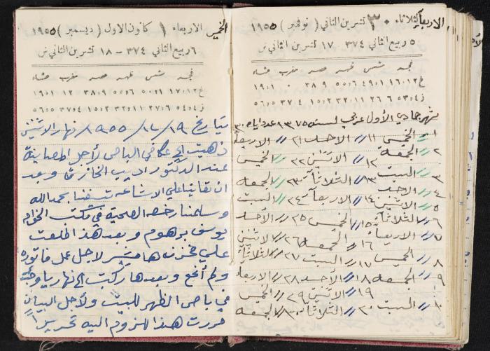 The Diaries of Fandi Mhanna, Buqei'a- Upper Galilee, 1954-1955